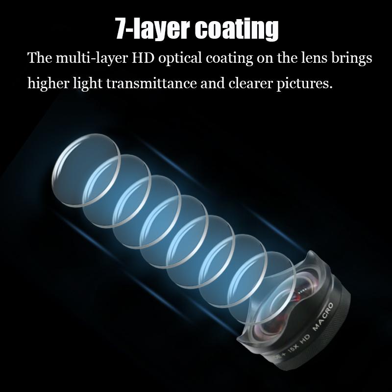 15x 120 Degree 2-in-1 Wide Angle Lens for Android Phones Mobile Phone Macro Lens for Smart Phones