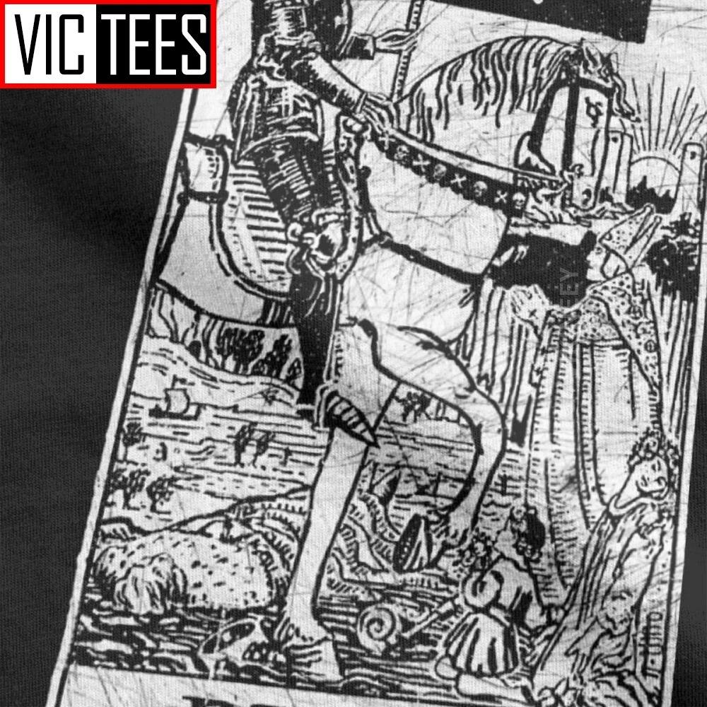 Unisex T-Shirt Death Tarot Card Major Arcana Fortune Telling Occult Cotton The Magician Empress T Shirt Oversized