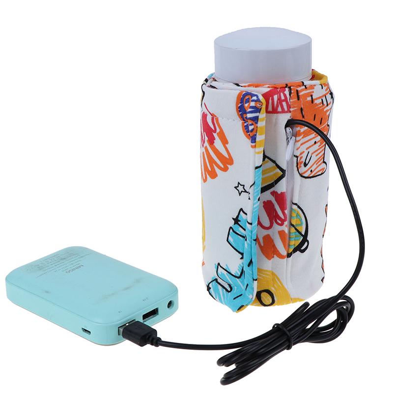 1Pc Usb Baby Bottle Warmer Portable Milk Travel Cup Warmer Heater Bottle Cover