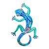 1pc Creative Iron Art Colorful Lizard Wall Hanging Home Metal Crafts Colorful Gecko Wall Decoration