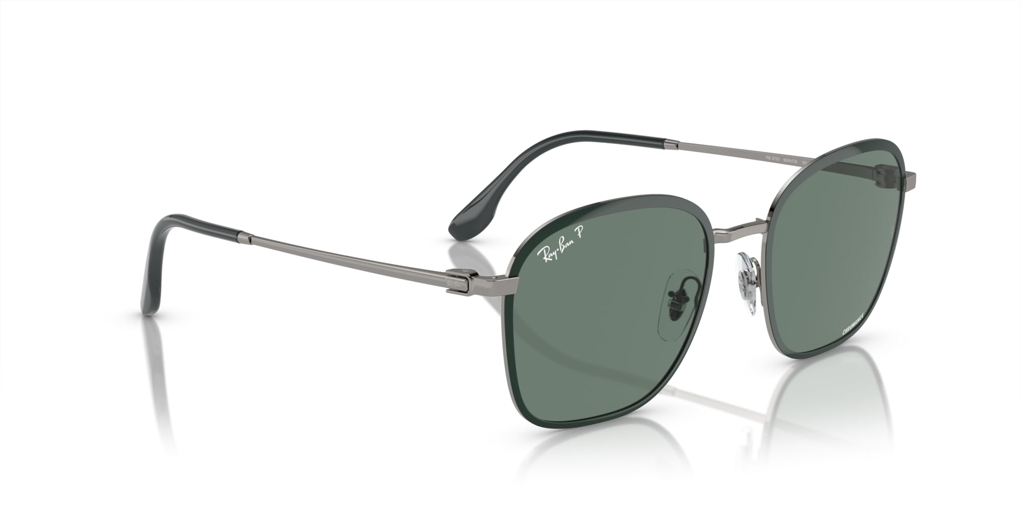 Солнцезащитные очки RB3720 GUNMETAL 55 GREEN ON [Ray-Ban]