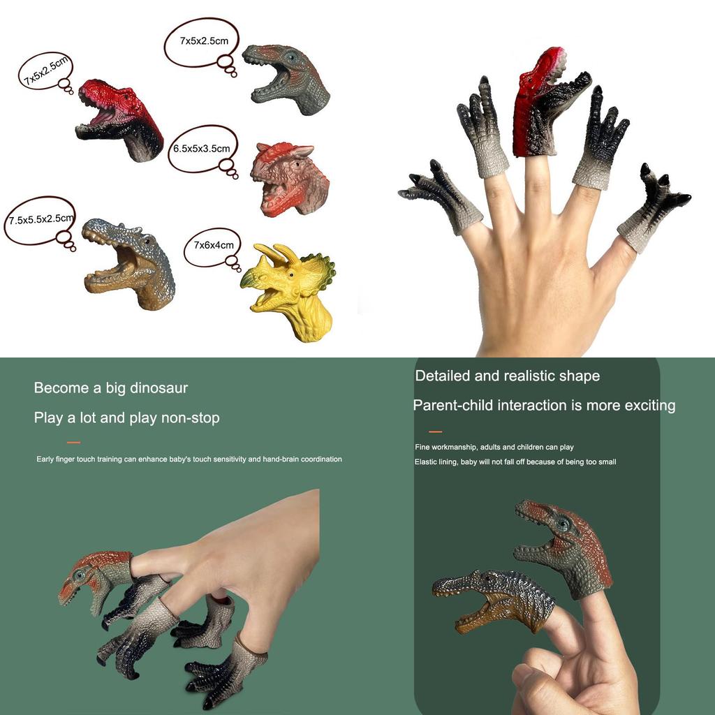 Dinosaur Finger Puppet Toy Set For Kids Fun And Educational Learning Tools For Children