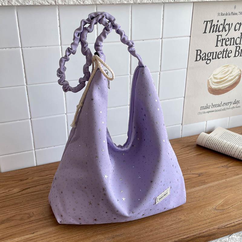 Women's Star Pattern Pleated One-Shoulder Crossbody Bag, Korean Style, Lightweight and Versatile, 2026 New Design