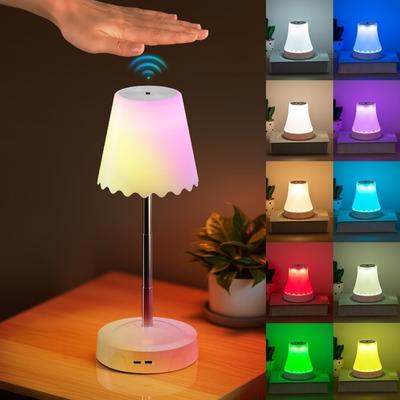 Rechargeable RGB LED Night Lamp Creative Adjustable Hand Gesture Sensor Light Gesture Control Home Decor Room Bedside Lamp