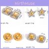 Titanium Steel Geometric Earrings With Pendant For Womens Fashion Accessories