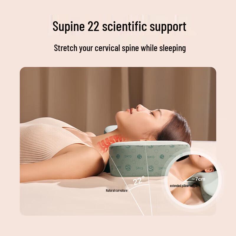 SKG P1-1 Cervical Massager Neck Pillow with Bluetooth Earphone CN Plug (adapter Included)