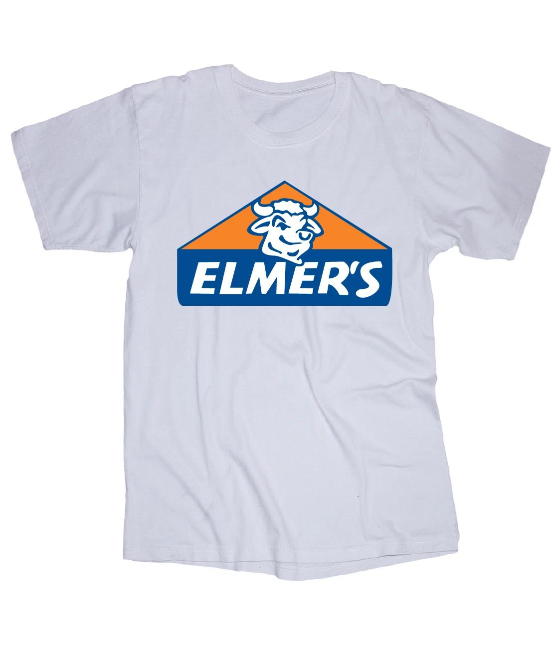 

Логотип клея Elmers деревообработка белая футболка школа 2XL