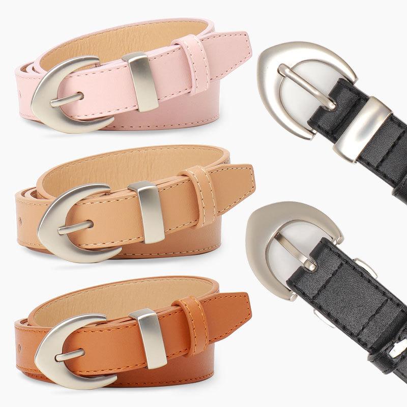 New Korean Version of Leopard Print PU Belt for Women Simple Style Fashionable Versatile Jeans Decorative Belt High-end Women's Belt