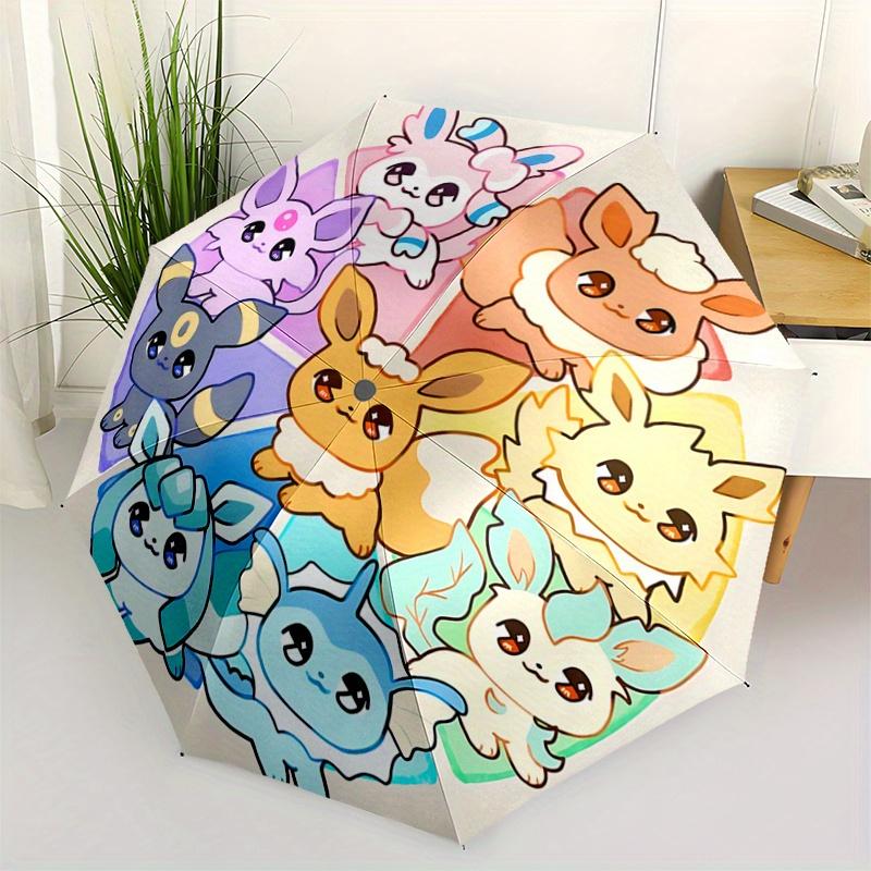 

1pc Cartoon Adorable Pokémon Automatic Opening and Closing Folding - A Good Choice for Gifts, Fashionable and Convenient Umbrella With Cute Cartoon Ch