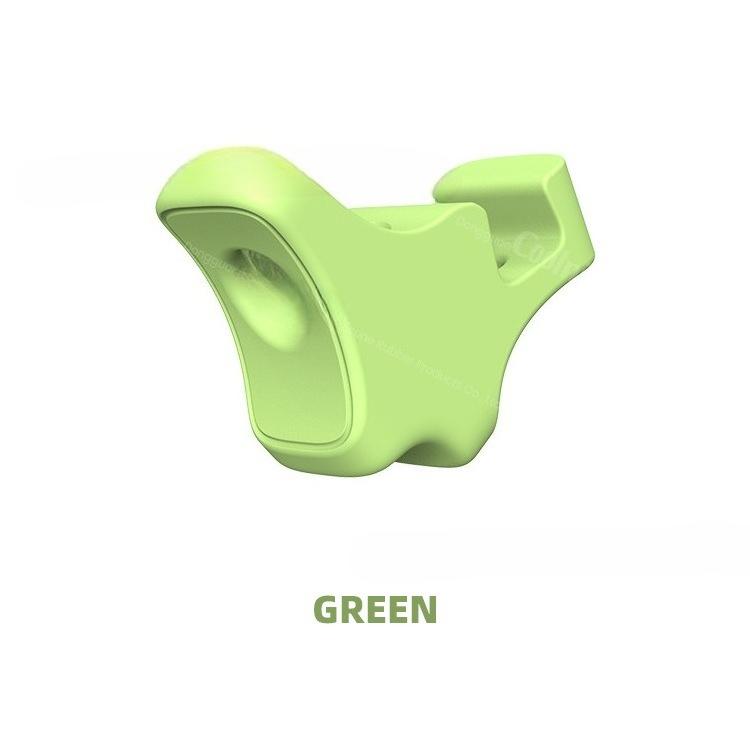 

Universal Eye Drop Guide, Reusable Silicone Bottle Holder Aid, Green and White, Compatible with Round and Flat Eye Drop Bottles зелёный
