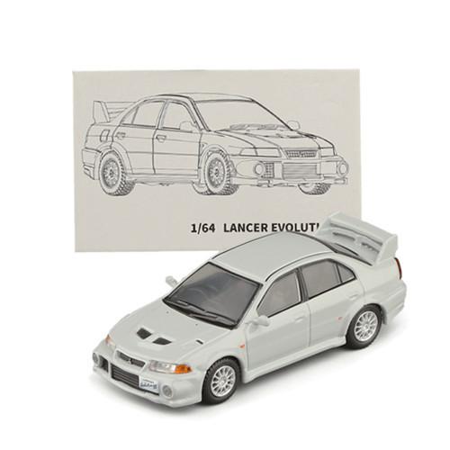 

Evo Six 164 Generation Alloy Car Model Mini Simulation Car Children Toy Car белый