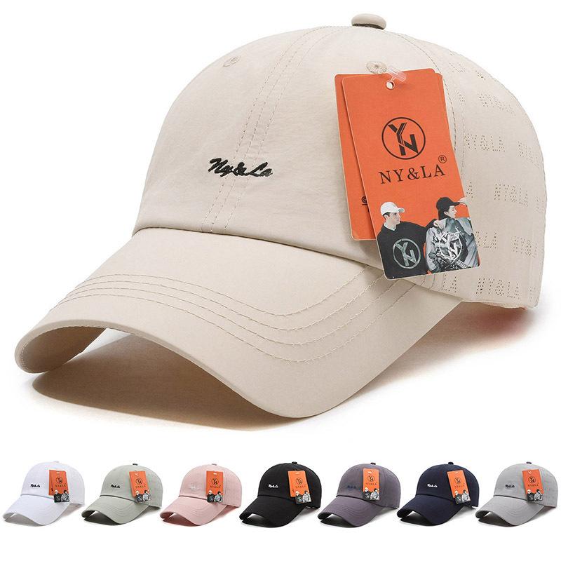 New Embroidery Ball Baseball Cap Sports Sunscreen Men's and Women's Sun Hats Breathable Versatile Casual Duck Tongue