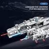 858PCS Heavy Attack Aircraft Building Blocks Space Battleship Artillery Ship Missile Assembly Bricks Toy Children Holiday Gift
