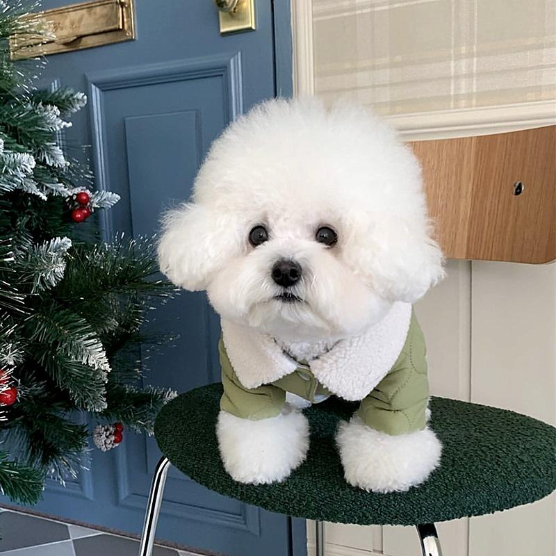 Dog Clothes Four-legged Cotton Coat Teddy Pomeranian Bichon Poodle Small Puppy Yorkshire Dog Clothes Autumn And Winter Clothes