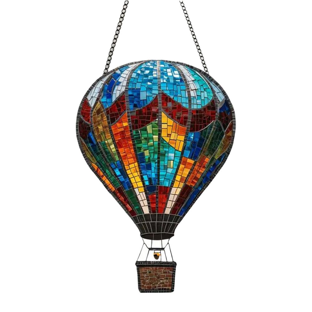 Air Balloon Pendant Sun Catcher Colored Acrylic Wall For Indoor Decor Hanging Window Art Orname K5V2