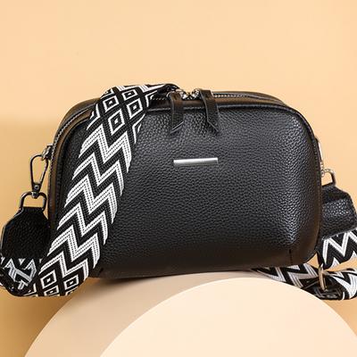 Umhängetasche aus echtem Leder für Damen, Schultertasche, Luxustasche, einfarbige Umhängetasche aus Leder