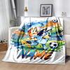 Rainbow Soccer Friends Customize Text Blanket Gift Personalized Blanket Soft Warm Cozy for Office Picnics Seaside Bedding Four Seasons Universal