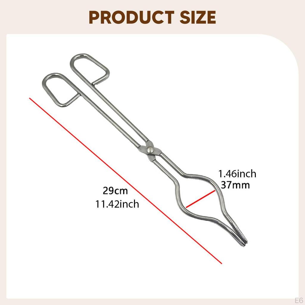 Crucible Tongs Melting Plier Holder Furnace Metalworking Tool for