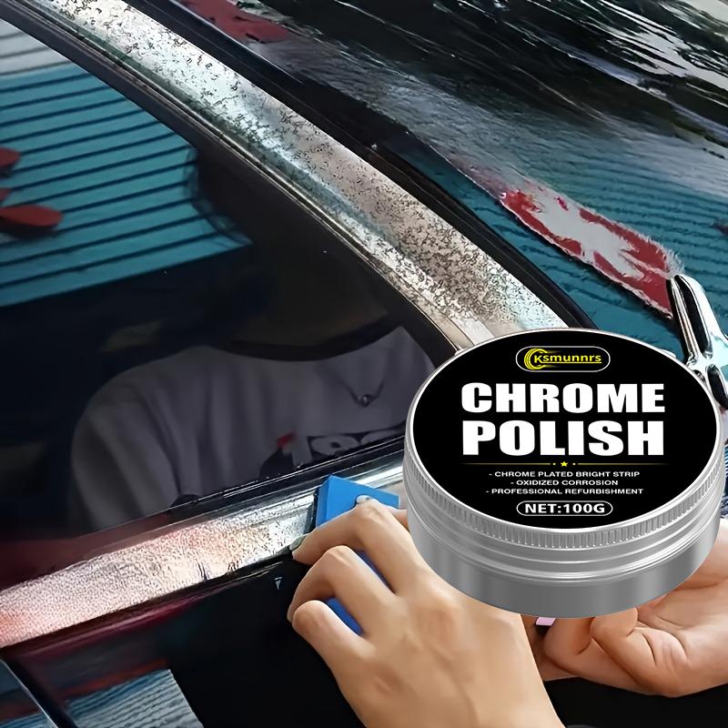 100g Chrome Repair & Maintenance Paste for Car Door Handles, Window Trims and Emblems, Polishing & Refurbishing, Easy to Use