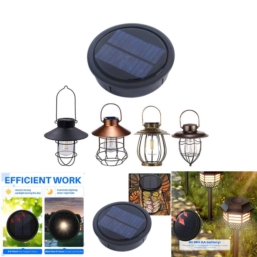 Licht Solar Ersatzoberteil Lithiumbatterie Außenhofzubehör Beleuchtung