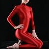 Sexy Shiny Full Body Bodysuit Oil Gloosy Sexy Tight Shaping Thong Bodysuit Catsuit Sheer See Through Sexy Tight Candy Color