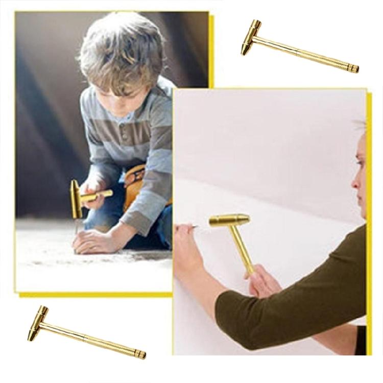 6 In 1 Mini Multifunction Copper Hammer and Screwdriver Mallets Hand Tools for Home Maintenance and Creative Projects