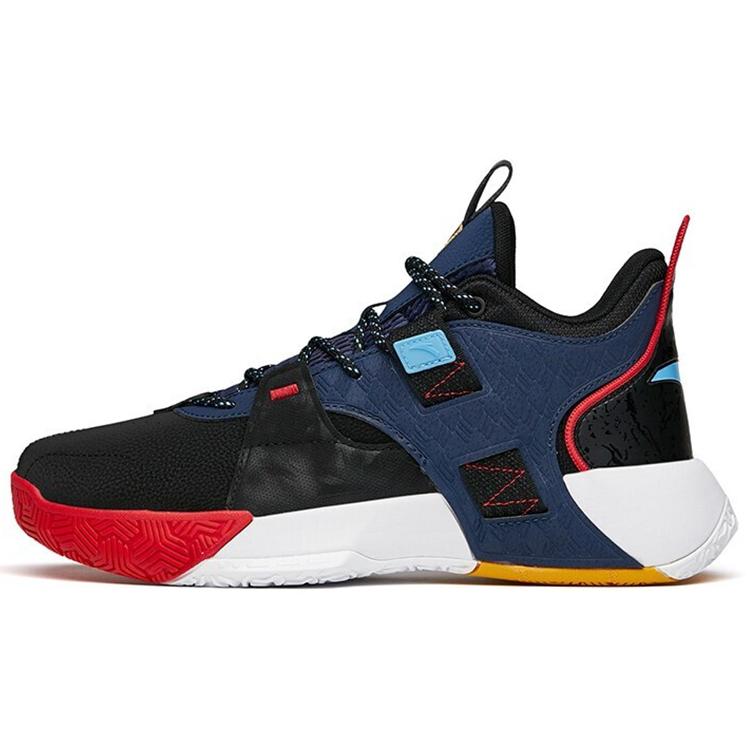 

Anta Speedy 2 Generations Wear Resistant Low Top Basketball Shoes Men s Black Blue 42.5