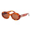 Conception de logo Lunettes de soleil ovales Lunettes de soleil pour femmes Écaille de tortue CL40194U53E