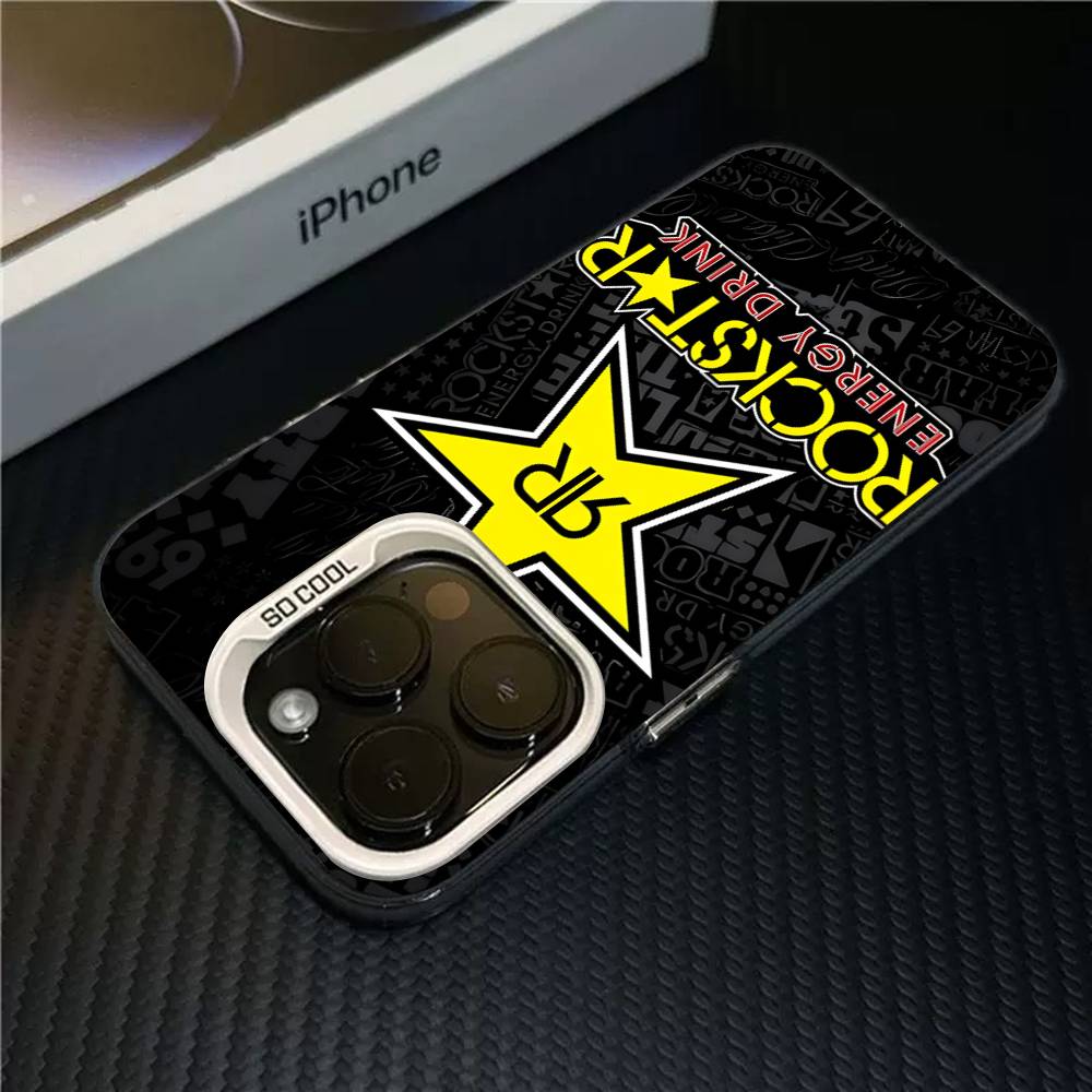 Rockstar Energy Drink Phone Case For IPhone 17 16 Plus Pro Max 15 14 13 12 11 Matte Colorful Covers