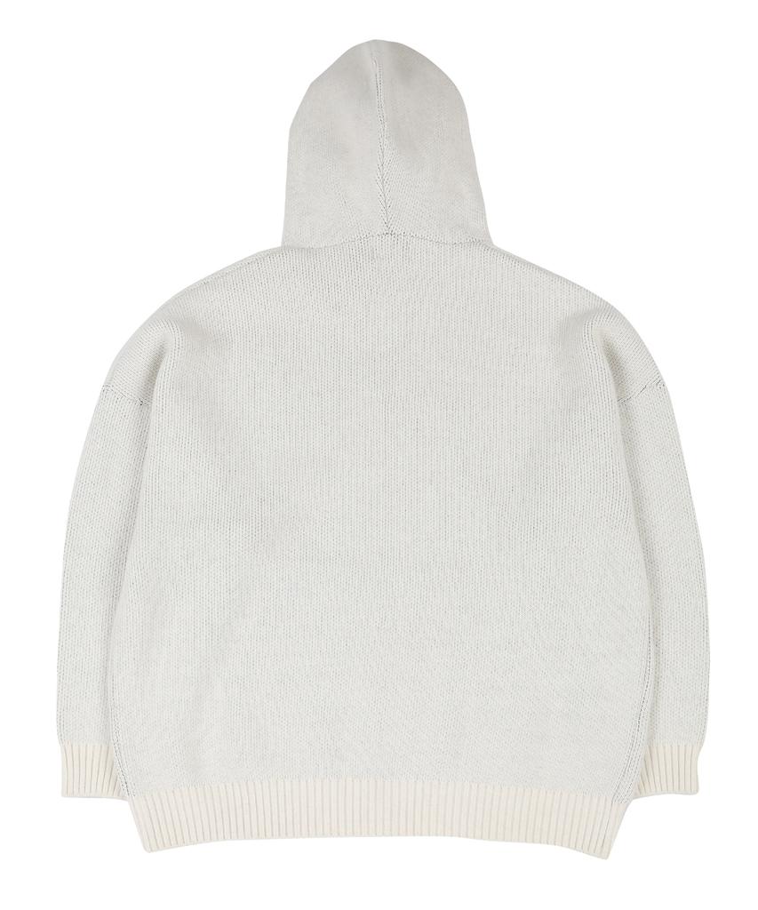 AJOBYAJO [Pba] Dbof Wool Knit Hoodie [Ivory]