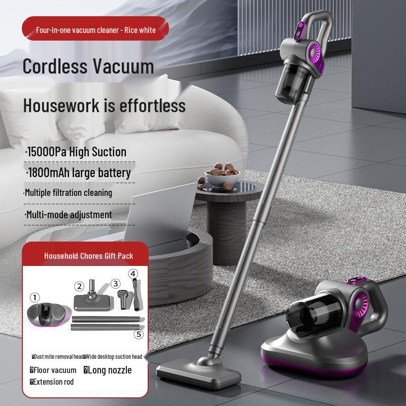 High-Power Anti-Mite Bed Vacuum Cleaner with UV Sterilizer and Dual-Cup System