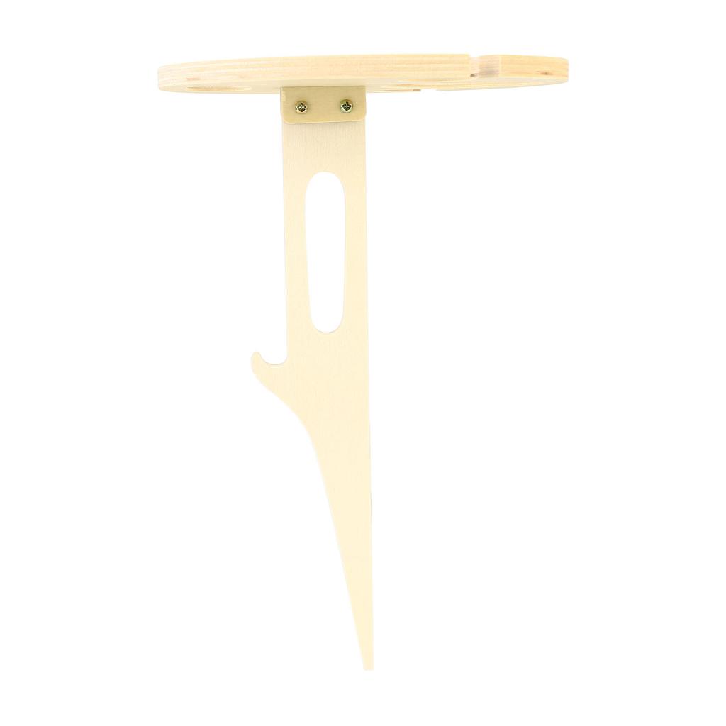 Outdoor Wine Table Foldable Mini Wooden Picnic Table Wine Rack Support Holder for Party