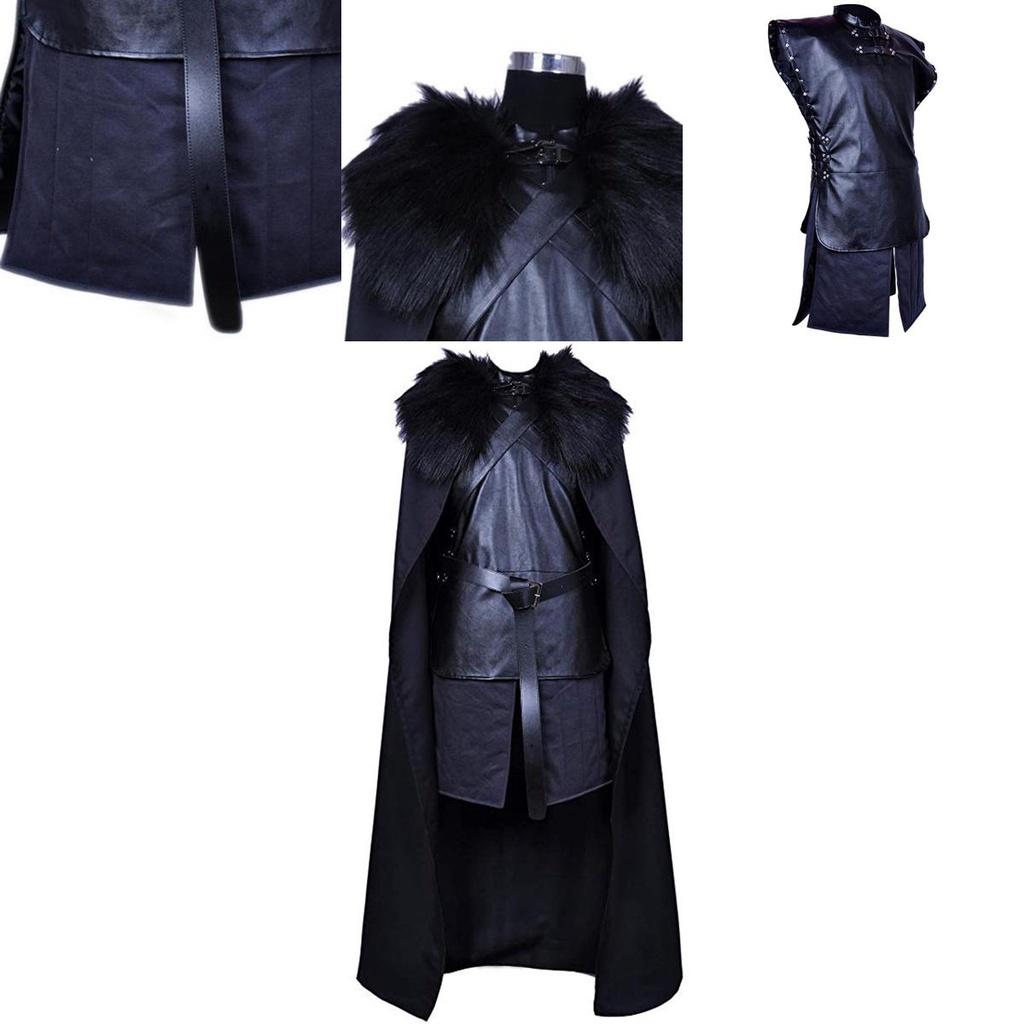 Exquisites Game of Thrones Jon Snow Cosplay-Kostüm mit perfekten Nähten und atmungsaktivem Material