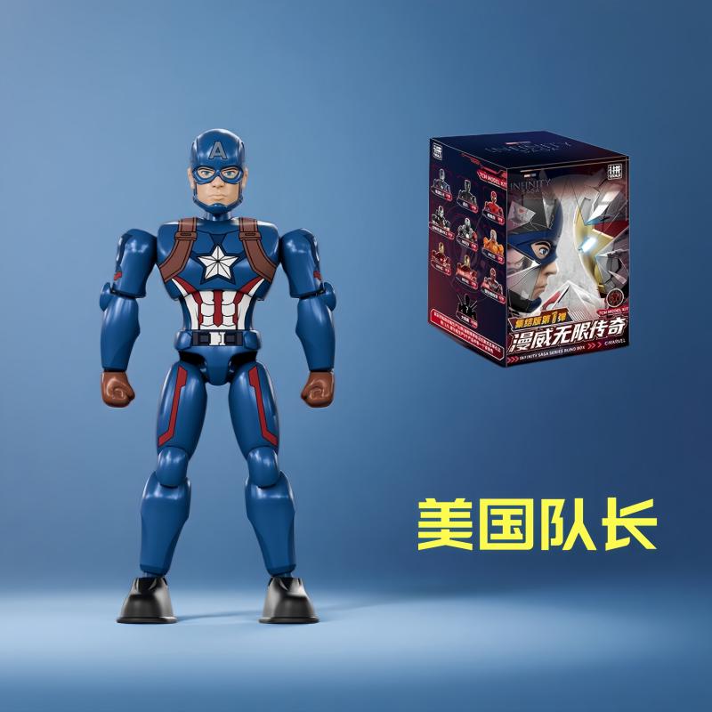 ZD Infinity Saga Action Figure Iron Man Spider Man Captain America War Machine Black Panther Assemble Collection Model Doll Toys