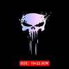 1pcs Motorcycle Stickers Skull Demon Claw HAHA Decals Stickers for Motorcycle Car Helmet Black Laser Reflective Moto Decals