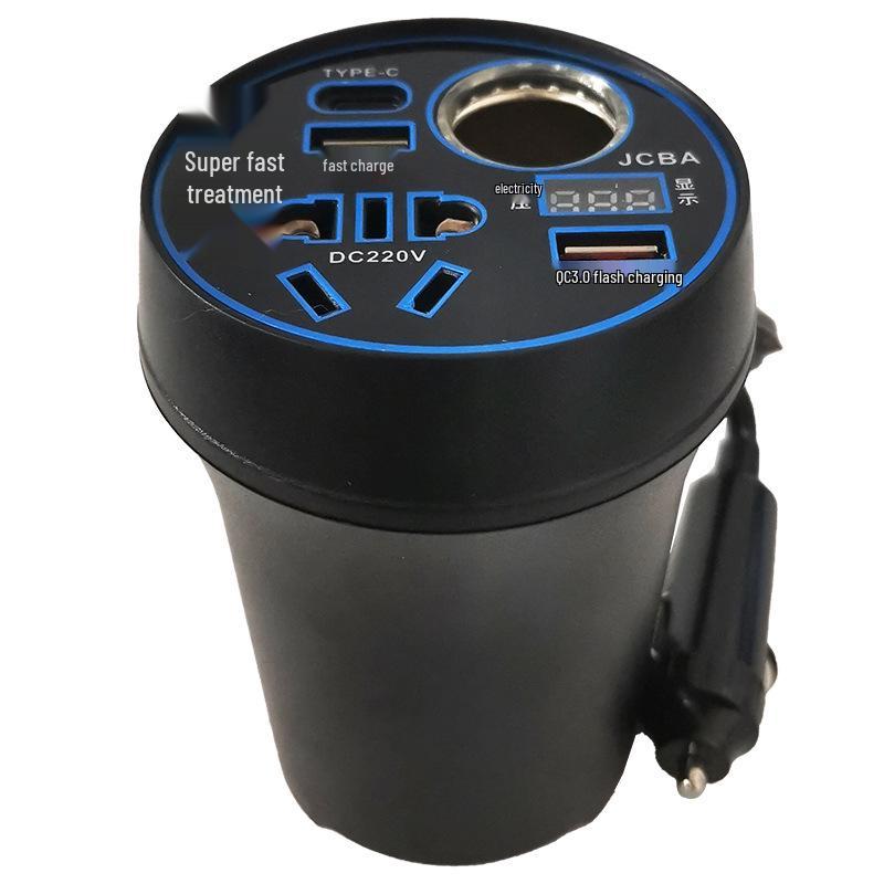 

Автомобильный инвертор Magic Cube 12 В в 220 В с зарядным устройством USB QC3.0 для мобильных телефонов и удлинителем для грузовиков 24 В