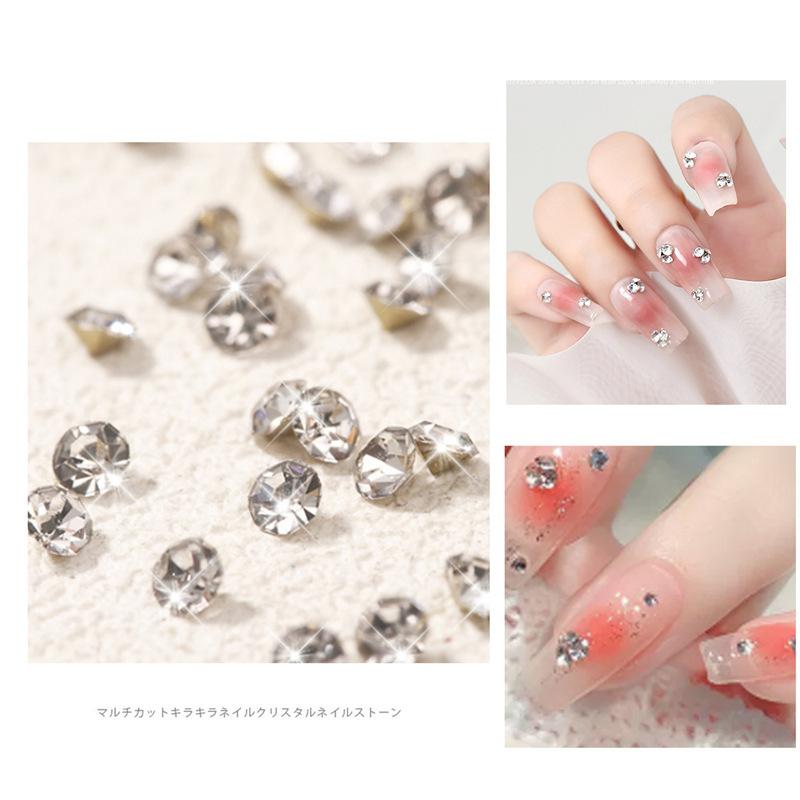 High Shine 1440Pcs Pointed Back Glass Rhinestones Scratch Resistant for Bag Decor Nail Art Jewelry Making Supplies
