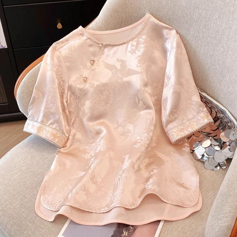 Summer Solid Color Bottoming Shirt Fashionable Versatile Women's Short Sleeves 2025 Inner Top Temperament Fashionable