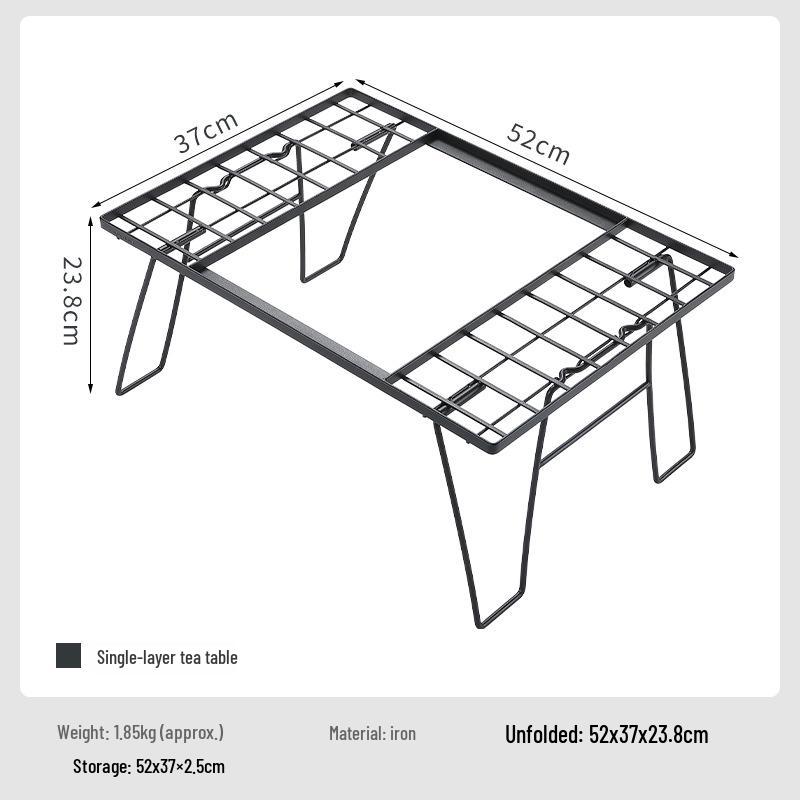Koman CK-2G Outdoor Camping Folding Multi-layer Table & Modular Stove BBQ Expansion Board