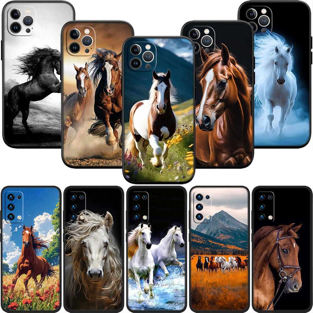 FM22 Fine Horse Phone Case for Samsung Galaxy A11 A12 A13 A15 A52S A53 A55 A56 A70 A71 A72 A73 F06 F16 F56 S10 Plus S10e