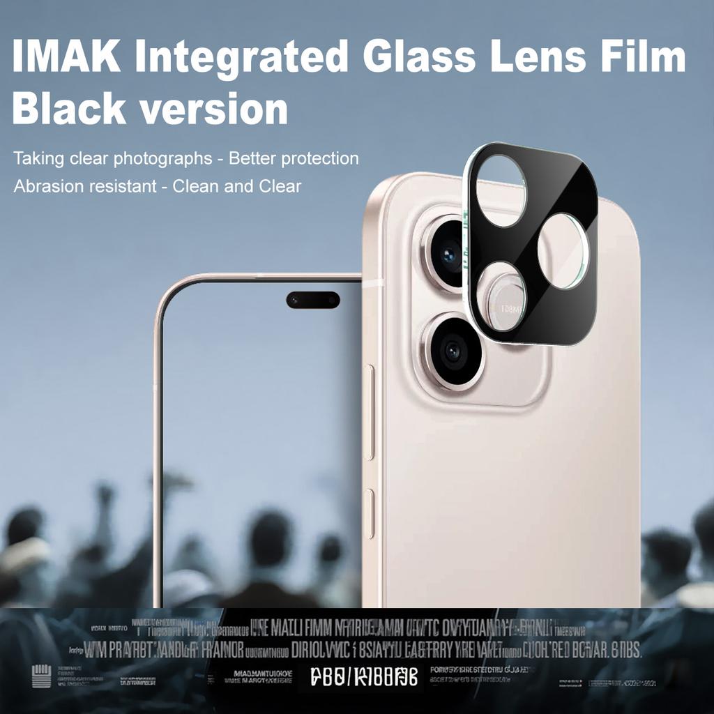 For Honor 600 Lite 5G Glass IMAK High Definition Integrated Glass Lens Film Black Version