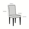 TPU Coated Waterproof Chair Cover with Back Universal Fit Custom Stretch Slipcover for Dining Room Kitchen Home Use