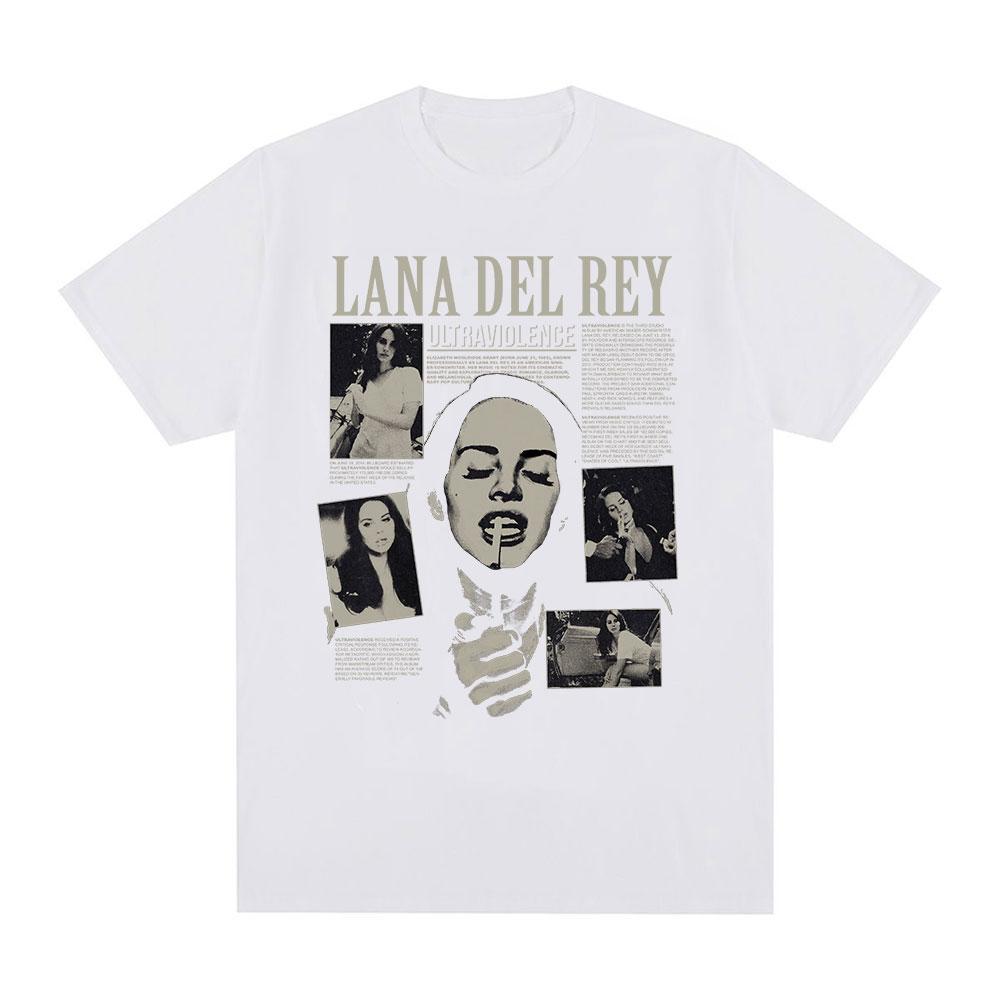 Singer Lana Del Rey T Shirt Ultraviolence Music Album T Shirt Vintage Hip Hop Streetwear Short Sleeve Plus Size T Shirt Women