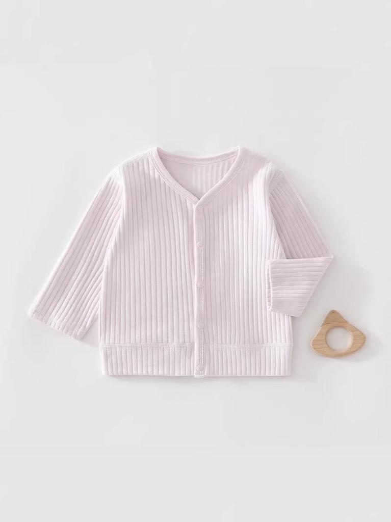 Baby Velvet Cardigan - Comfortable Long-Sleeve Top for Newborns, Ideal for Spring and Autumn Outings