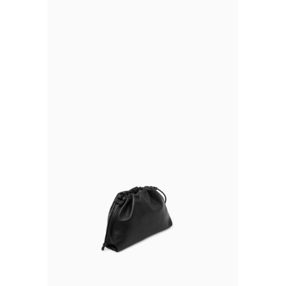Cos Japan Drawstring Bucket Bag   Leather