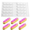 1 Pc 10 Quicksand Stone Lightning Strip Cake Mousse Silicone Mold, Biscuit Chocolate Mold DIY Baking Mold