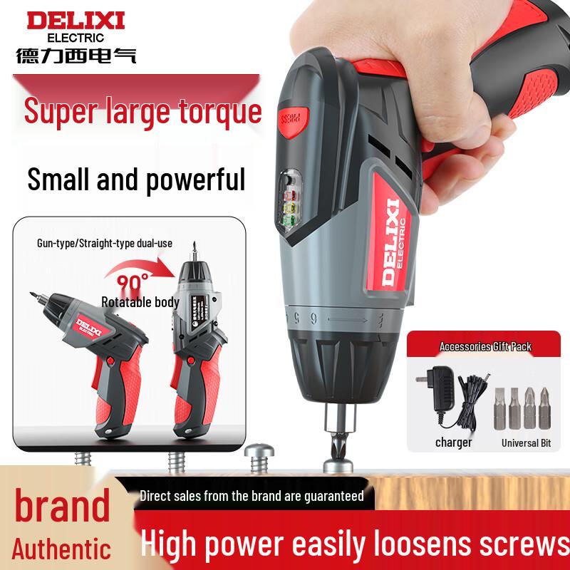 DELIXI ELECTRIC Rechargeable Screwdriver CN Plug (adapter Included)