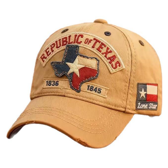 Popular Baseball Cap Texas Logo Embroidery Hat Outdoor Sports Visor Sun Protection Cap