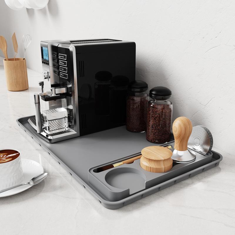 Silicone Coffee Tamper Mat & Tool Storage Tray