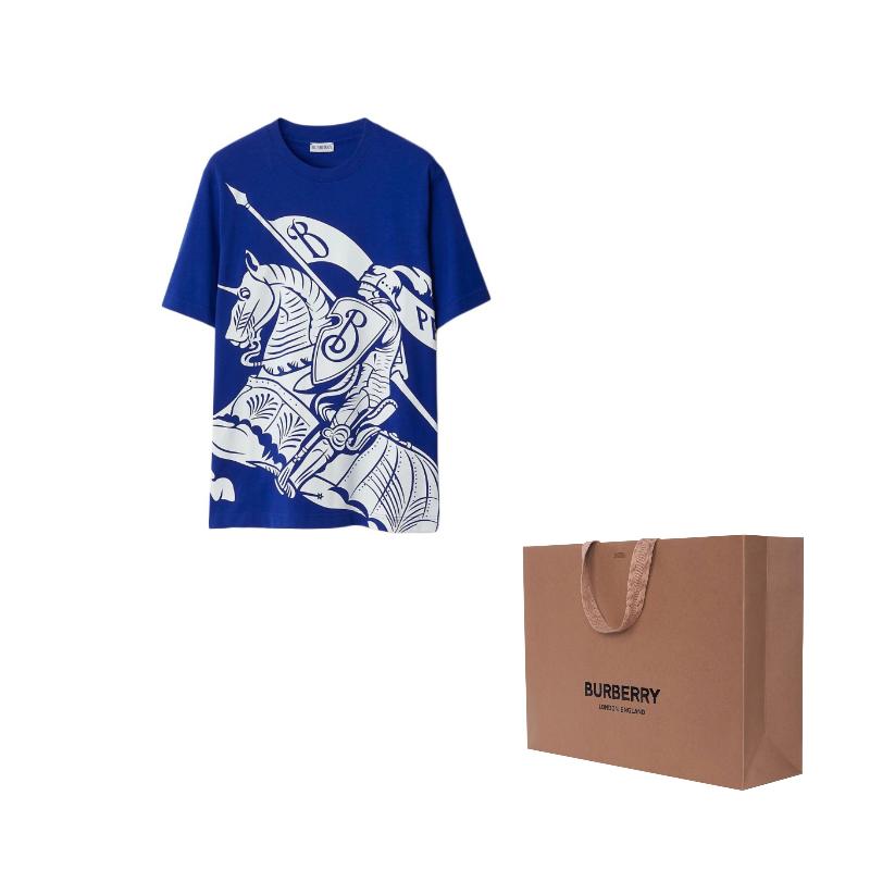 Burberry Equestrian Knight Printed Crewneck T-Shirt 80897431